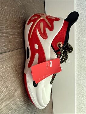 Way of Wade Red and White Sneakers- NEW WITH BOX and BAG and TAGS